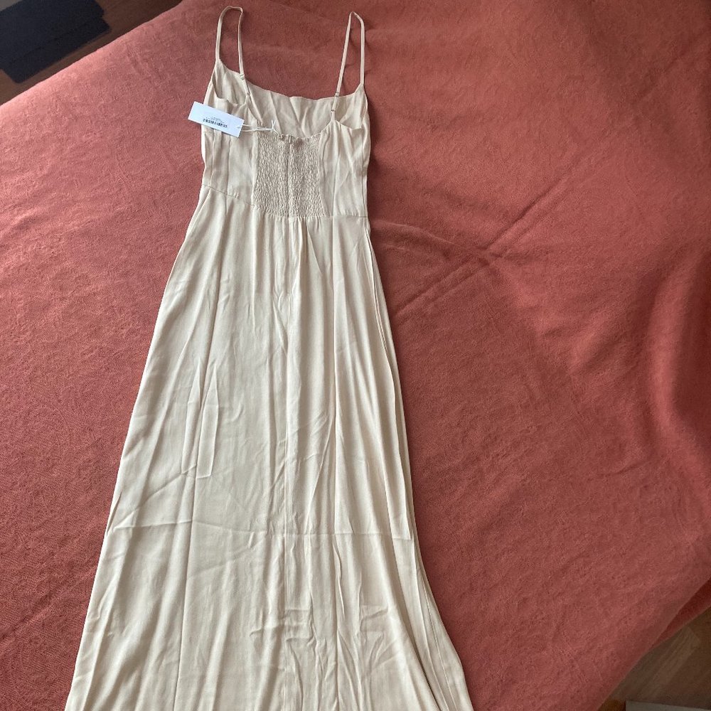 NWT Reformation Sunrise Dress - Champaign Size 4 - Picture 5 of 7